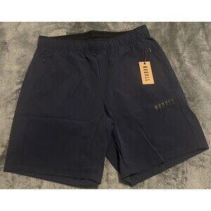 Medium Nobull Men's Train Shorts NAVY 8” Active Performance Unlined